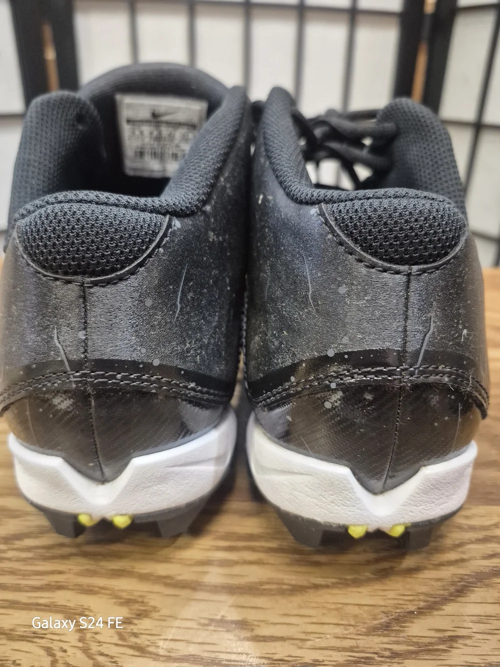 Nike Alpha Black and White Men's Athletic Cleats 9.5